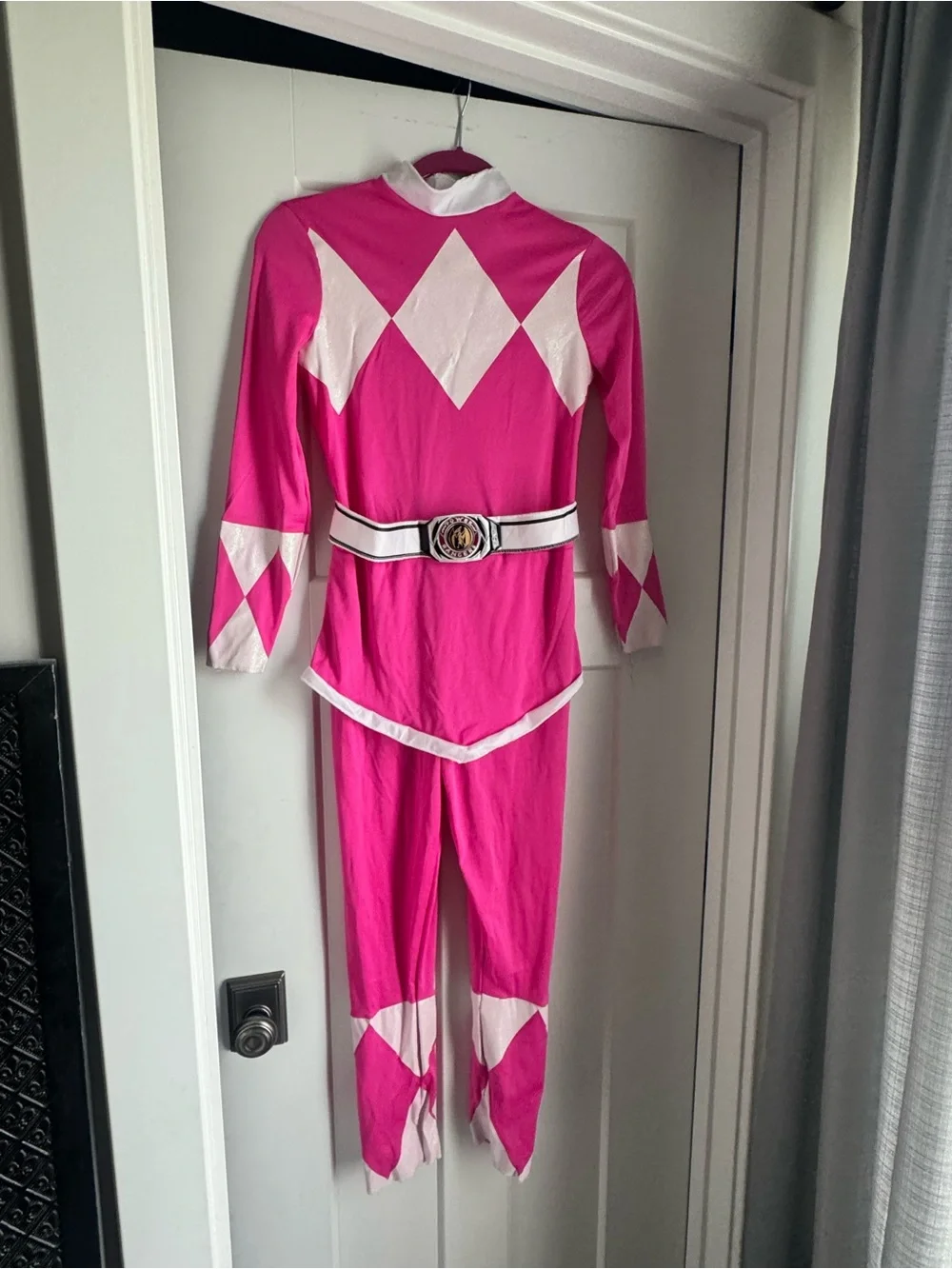 💗 Pink Power Rangers Costume Youth Large 10–12 Hasbro Halloween